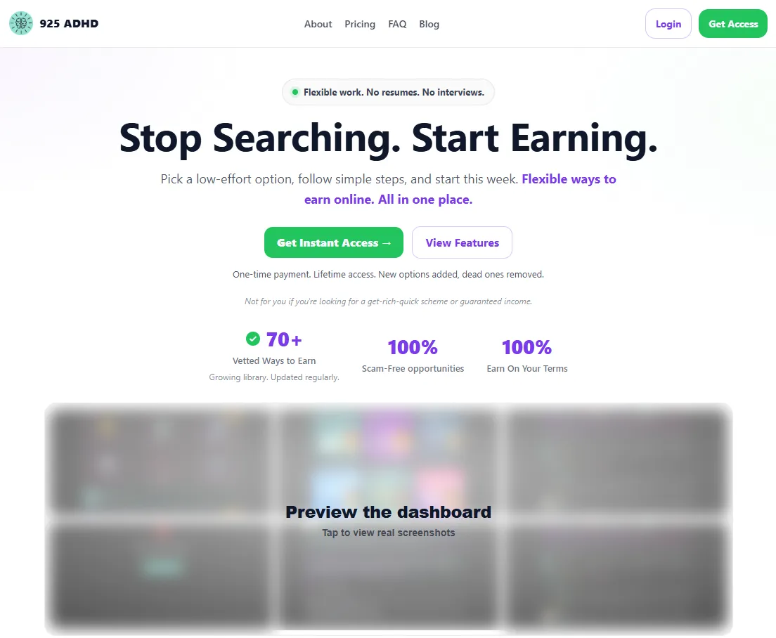 925 ADHD website designed by Studio 925