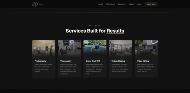 CS Media website screenshot 3